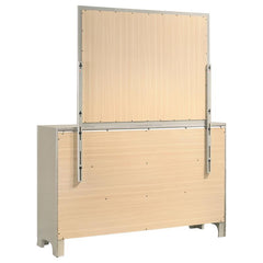 Salford 7-drawer Dresser with Mirror Metallic Sterling - 222723M