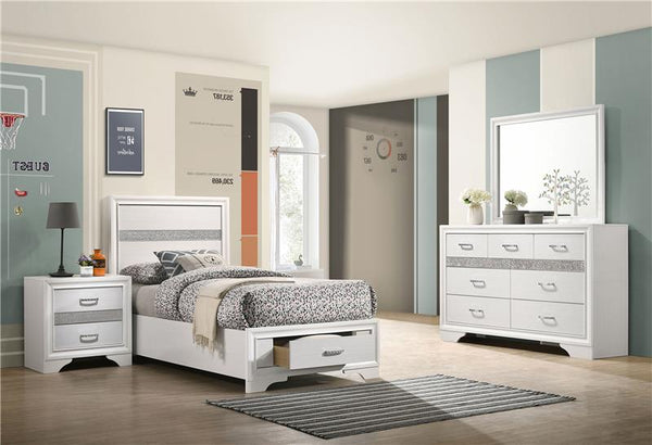 Miranda 4-piece Twin Bedroom Set White - 205111T-S4