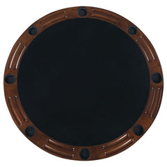 Marietta Round Wooden Game Table Tobacco - 100171