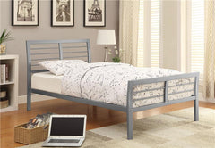 Cooper Metal Twin Open Frame Bed Silver - 300201T
