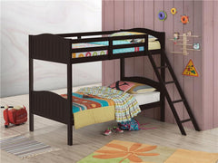 Arlo Wood Twin Over Twin Bunk Bed Espresso - 405053BRN