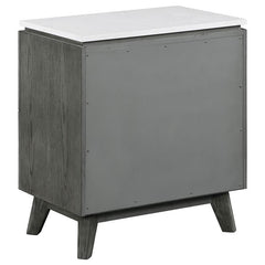 Nathan 4-piece California King Bedroom Set Grey - 224601KW-S4