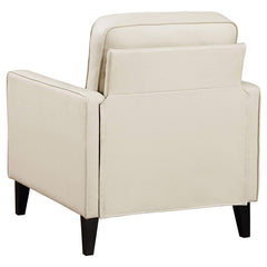 Jonah Upholstered Track Arm Accent Chair Ivory - 509653