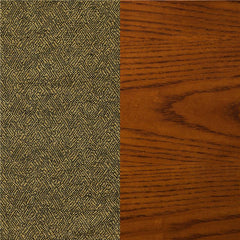 Mitchell Upholstered Game Chair Olive-brown and Amber - 100952