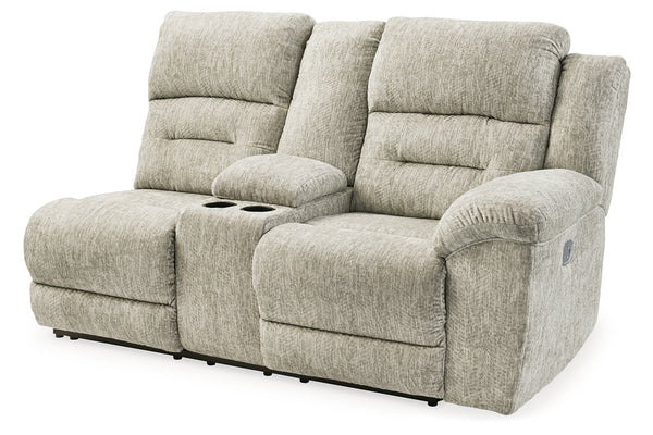 Family Den Right-Arm Facing Power Reclining Loveseat with Console - 5180290