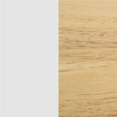 Wyatt Wood Twin Over Twin Bunk Bed White and Natural - 460510