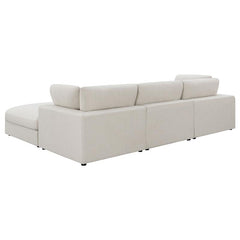 Serene 4-piece Upholstered Modular Sectional Sofa Beige - 551321-SETB
