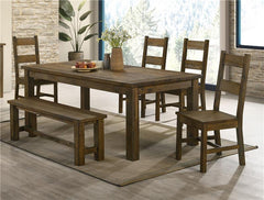 Coleman Dining Side Chairs Rustic Golden Brown (Set of 2) - 107042