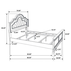 Manchester 5-piece California King Bedroom Set Wheat Brown - 222891KW-S5
