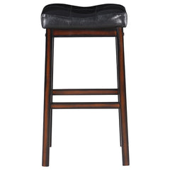 Donald Upholstered Bar Stools Black and Cappuccino (Set of 2) - 120520