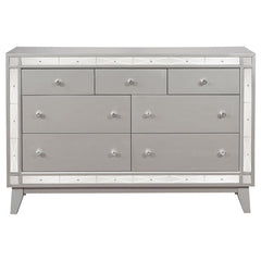 Leighton 5-piece Twin Bedroom Set Metallic Mercury - 204921T-S5