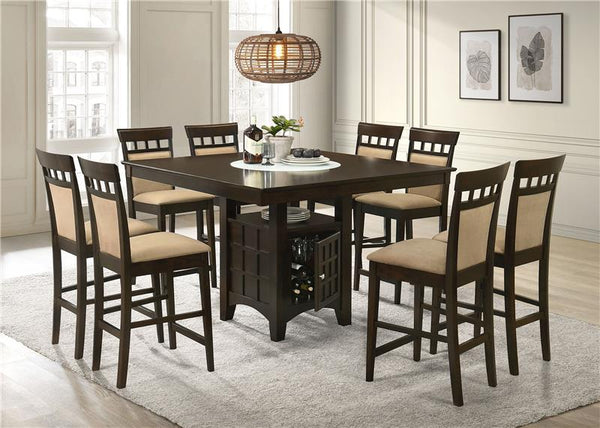 Gabriel Square Counter Height Dining Table Cappuccino - 100438