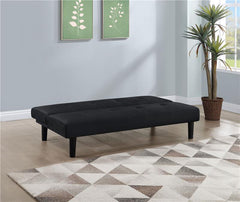 Stanford Upholstered Tufted Convertible Sofa Bed Black - 360238