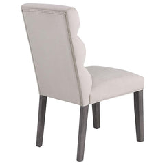 Carla Upholstered Dining Side Chair Stone (Set of 2) - 106683