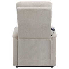 Henrietta Upholstered Power Lift Massage Chair Beige - 609405P