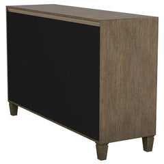 Matisse 4-drawer Dining Sideboard Buffet Cabinet with Rattan Cabinet Doors Brown - 108315