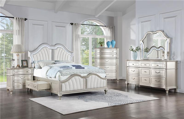 Evangeline 5-piece Queen Bedroom Set Silver Oak - 223390Q-S5