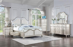 Evangeline 5-piece Eastern King Bedroom Set Silver Oak - 223390KE-S5