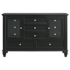 Sandy Beach 4-piece Eastern King Bedroom Set Black - 201321KE-S4
