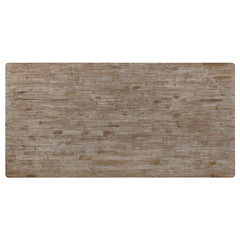 Bridget Rectangular Dining Table Brown Brushed and Charcoal Sandthrough - 108221