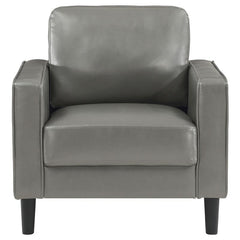 Ruth Upholstered Track Arm Accent Chair Grey - 508367