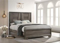Janine Wood Queen Panel Bed Grey - 223551Q