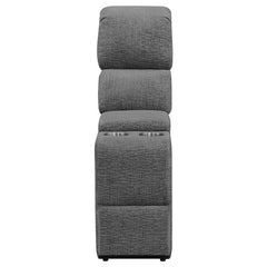 Bahrain 5-piece Upholstered Home Theater Seating Charcoal - 609541T