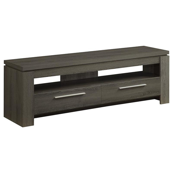 Elkton 2-drawer Engineered Wood 59" TV Stand Weathered Grey - 701979