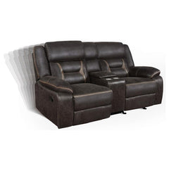Greer 2-piece Upholstered Reclining Sofa Set Brown - 651354-S2