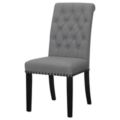 Alana Upholstered Tufted Side Chairs with Nailhead Trim (Set of 2) - 115162