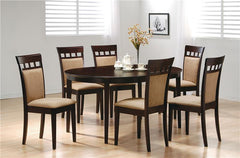Gabriel Upholstered Side Chairs Cappuccino and Tan (Set of 2) - 100773