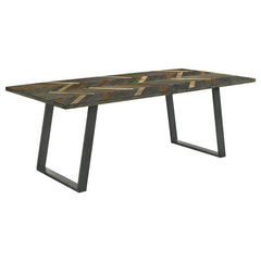 Misty 6-piece Rectangular Dining Set Grey Sheesham and Camel - 110681-S6C