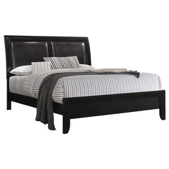 Briana Wood California King Panel Bed Black - 200701KW