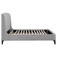 Mosby Upholstered Eastern King Wingback Bed Grey - 306021KE