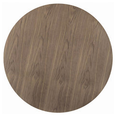 Lana Round Dining Table Walnut and Black - 110280