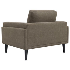 Rilynn Upholstered Track Arm Accent Chair Brown - 509523