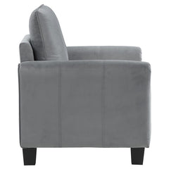 Davis Upholstered Rolled Arm Accent Chair Grey - 509636