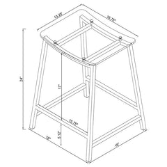 Jovani Acrylic Backless Counter Height Bar Stools Clear and Chrome (Set of 2) - 182358