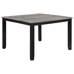 Elodie 5-piece Counter Height Dining Table Set with Extension Leaf Grey and Black - 121228-S5