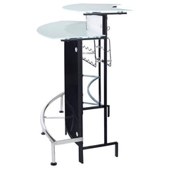 Keystone Glass Top Bar Unit Black - 100139