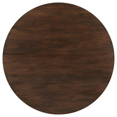 Everton Round 53-inch Wood Dining Table Walnut - 108891