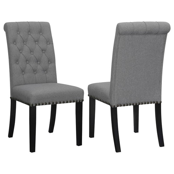 Alana Upholstered Tufted Side Chairs with Nailhead Trim (Set of 2) - 115162