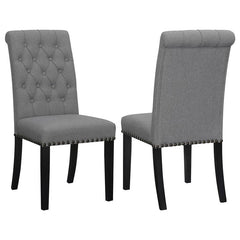 Alana Upholstered Tufted Side Chairs with Nailhead Trim (Set of 2) - 115162