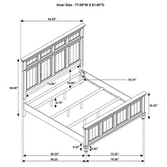 Avenue 5-piece Eastern King Bedroom Set Weathered Grey - 224031KE-S5