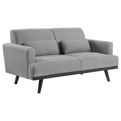 Blake 2-piece Upholstered Track Arm Sofa Set Sharkskin - 511121-S2
