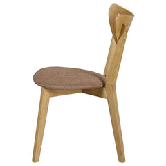 Elowen Dining Side Chair Light Walnut and Brown (Set of 2) - 108442