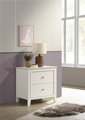 Selena 2-drawer Youth Nightstand Cream White - 400232