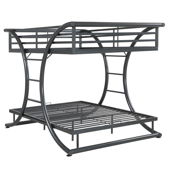 Stephan Metal Full Over Full Bunk Bed Gunmetal - 460078