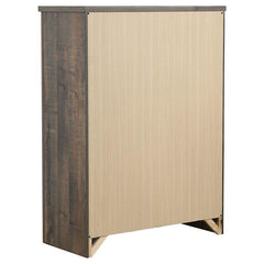 Frederick 5-drawer Bedroom Chest Weathered Oak - 222965