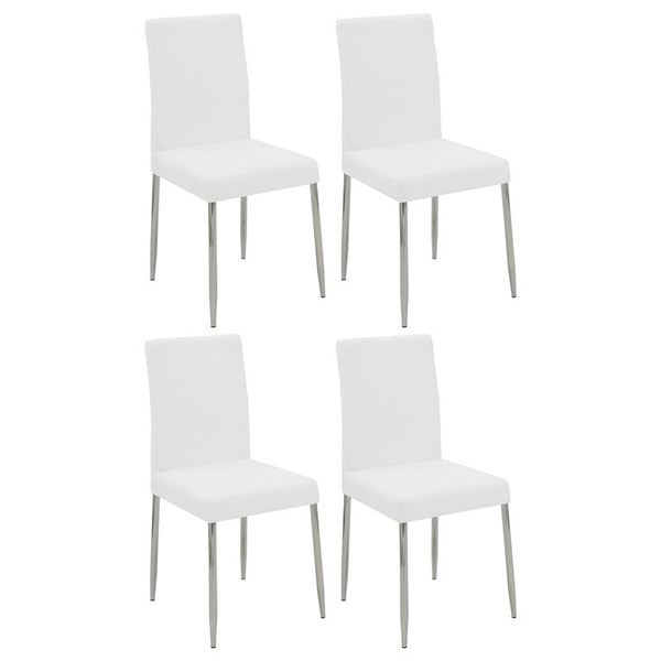 Maston Upholstered Dining Chairs White (Set of 4) - 120767WHT